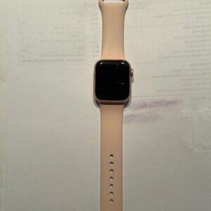 Apple Watch with Pink Band